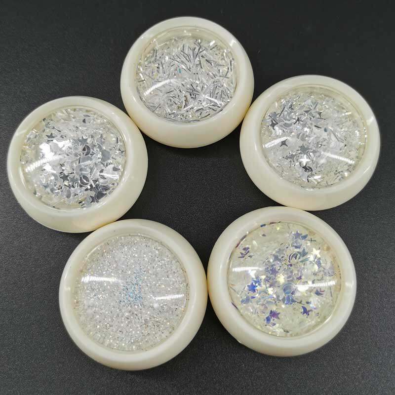 Burst star moon piece silver phantom star moon net red new mixed fine powder silver line manicure jewelry set