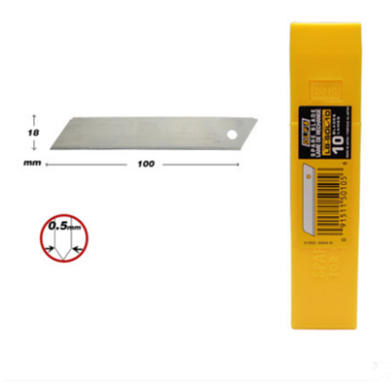 OLFA Imports large folding-free Seamless Knife sheet LB-SOL-10 (10 sheet mounted) No-folding blade 18mm blade