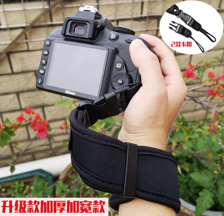 Applicable Hand wristband Fuji Sony camera braces Ricoh light micro single sling Canon single anti-camera handheld with hand rope-Taobao