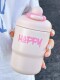 Coffee thermos cup for girls with good looks, new 2023 cute water cup design, niche portable cup for direct drinking