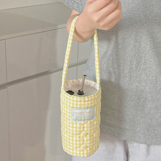 Cup Sleeve, Thermos Cup, Water Cup Protective Cover, Water Cup Bag, Glass Cup Anti-Scalding, Anti-Fall, Portable Hand-Held Cup, Milk Tea Bag for Women