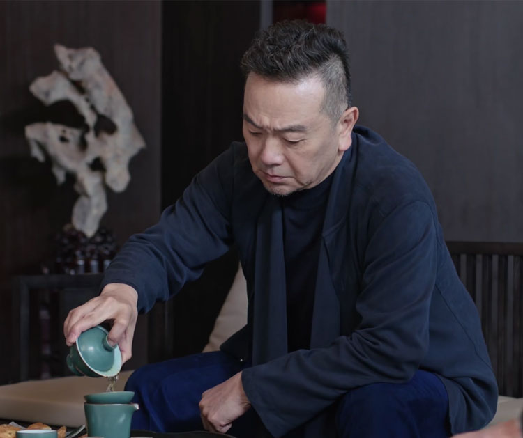 Rất tốt Yao Chen chủ cũ Mạnh với chiếc áo nịt len ​​Zhang Chenguang 2019 mùa xuân trung niên giản dị - Cao bồi thời trang nam