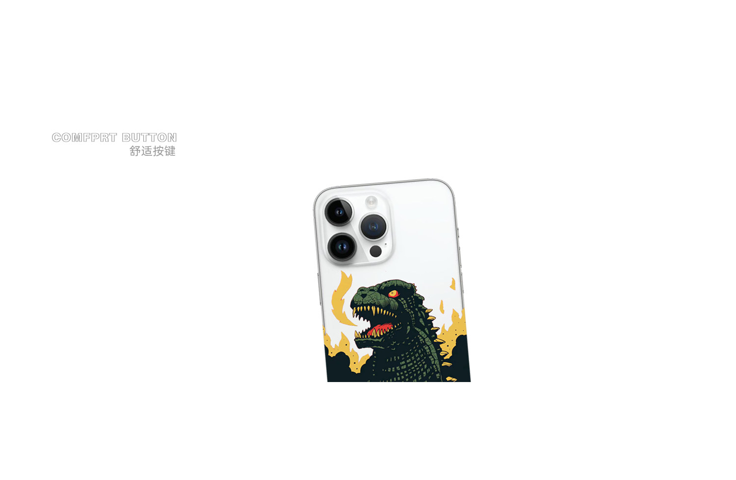 Godzilla Roaring Fire Smoke iPhone Case
