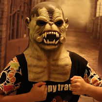 Warcraft Mask Orcs Never Slave Monster Headgear COS Halloween Horror Dress Up Teeth Face Props