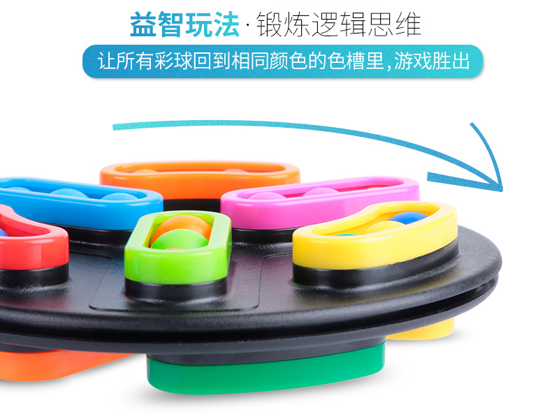 Trứng cút nhỏ thông minh xoay hạt ma thuật trẻ em mê cung bóng đào tạo logic Huarongdao câu đố cha mẹ-con Rubik đồ chơi khối lập phương - Đồ chơi IQ đồ chơi thiếu nhi