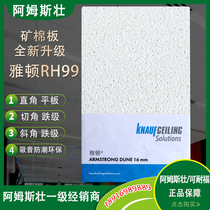 Armstrong mineral wool board Arden frosted W3651B office sound-absorbing panel 600x600x1200 decorative ceiling