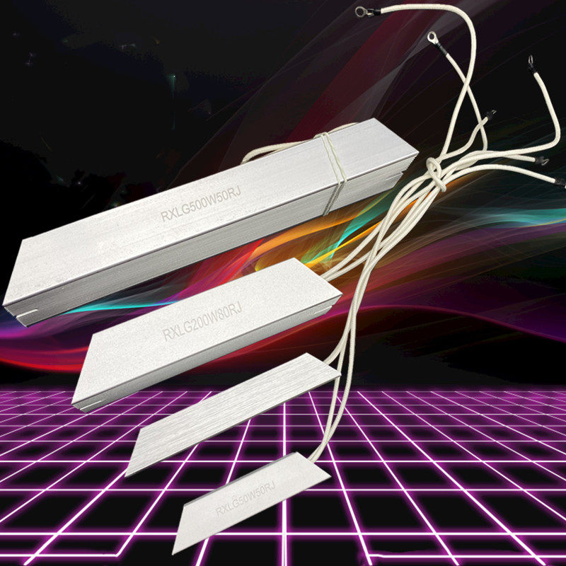 RXLG VF VF Brake Resistance Aluminum Case Resistance Brake Resistance Limited Current Resistance 500W 10R EUR