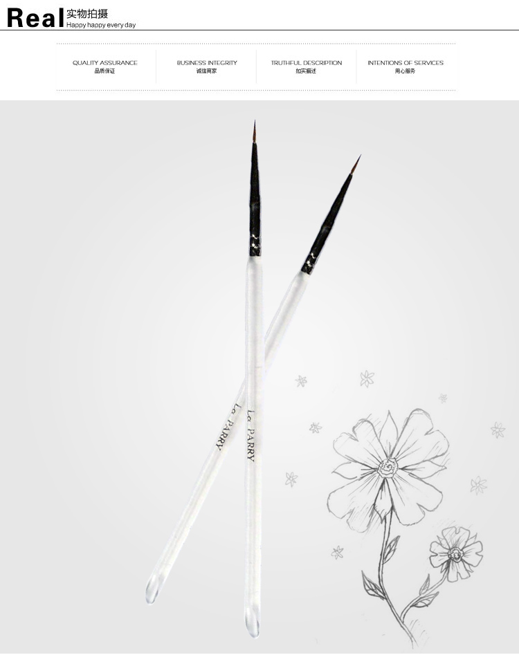Dụng cụ làm móng tay Cung cấp móng tay sơn vẽ nhỏ nét cọ móc dòng bút vẽ - Công cụ Nail kìm cắt móng giả