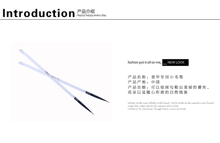 Dụng cụ làm móng tay Cung cấp móng tay sơn vẽ nhỏ nét cọ móc dòng bút vẽ - Công cụ Nail kìm cắt móng giả
