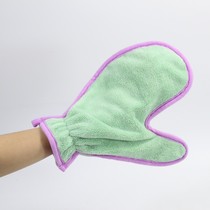 Pamby its new pet Absorbent Towel Ultrafine Fiber Portable Kitty Pooch Wipe Dry Gloves Pure Color Pet Bath