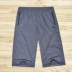 Mùa hè cha trung niên thể thao quần short giản dị quần dài cắt giữa và quần cotton mỏng cũ ngố jean nam 3/4 Jeans