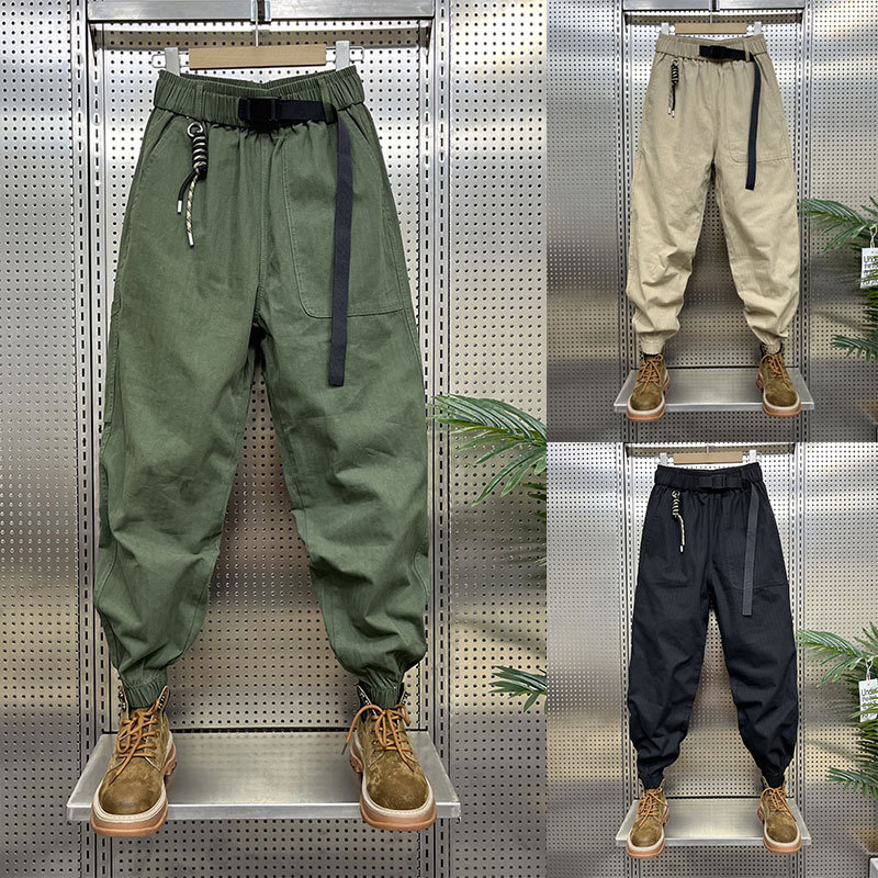 Spring Popular Casual Pants for Men, Loose Fit, Large Size, Wide-Leg Harem Pants, Stylish Jogger Cargo Pants, Men's Dad Pants