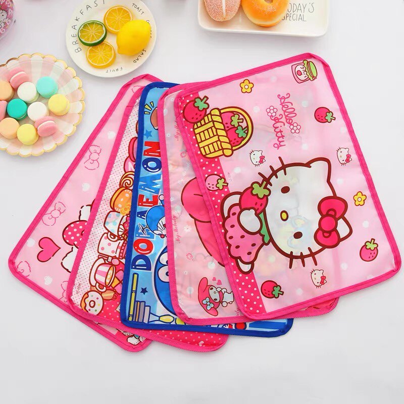 Children's Soft Dining Pad Anti-Oil Washable Folding Cartoon Primary School Students Lunch Dust-Proof Anti-Slip Table Insulation Mat