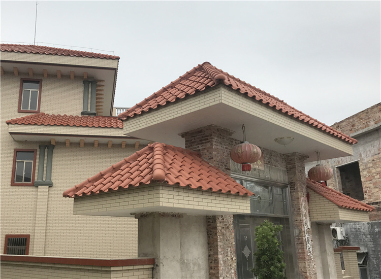 Antique glazed tile s West-style joint chain tile villa house face tile gazebo gate tower eaves small red tiles