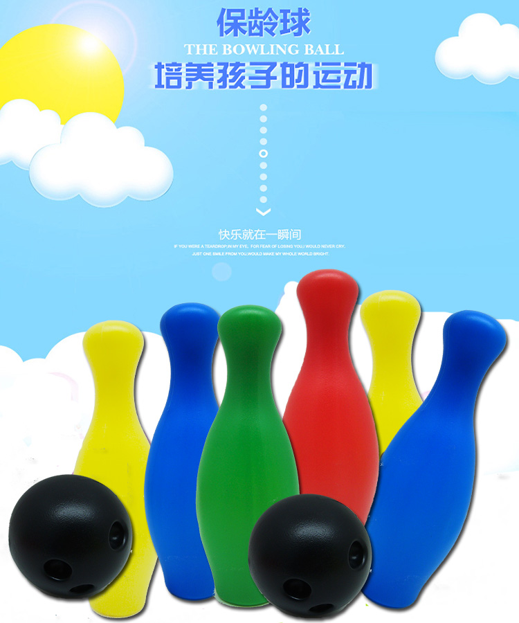 Trẻ em tập thể dục thể thao đồ chơi trẻ em phim hoạt hình câu đố bowling đồ chơi thiết lập cha mẹ và con trò chơi đồ chơi bowling bộ đồ chơi bowling