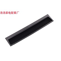 Commercial supermarket freezer fresh freezer accessories handle Embedded refrigerated plastic digger Black buckle right angle handle