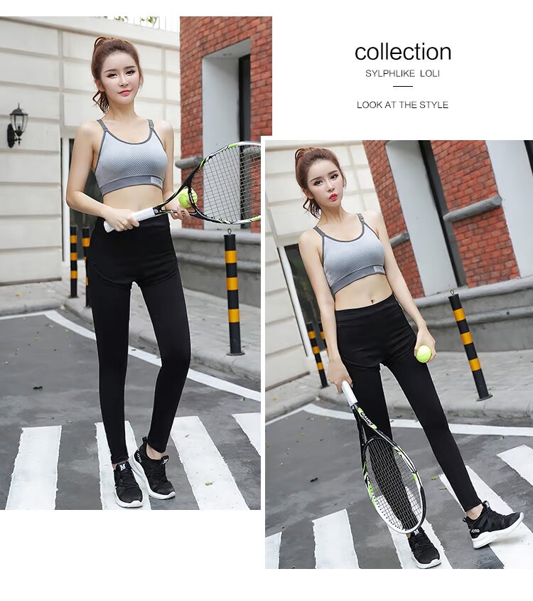 Đồ lót thể thao chạy bộ thu thập chống sốc rập khuôn chống học sinh kiểu vest không có vòng thép mỏng phần áo ngực mùa hè - Đồ lót thể thao áo bra tập gym