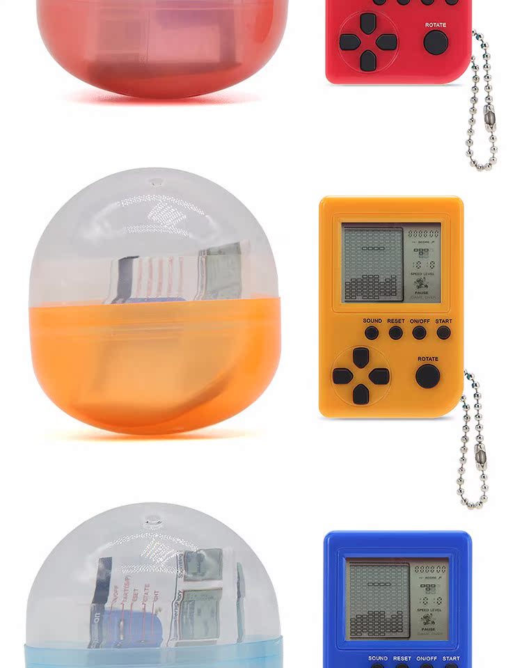 Nhật Bản YELL retro hoài cổ trò chơi Tetris giao diện điều khiển cầm tay sinh viên Game BOX mini trứng xoắn - Bảng điều khiển trò chơi di động máy điện tử cầm tay