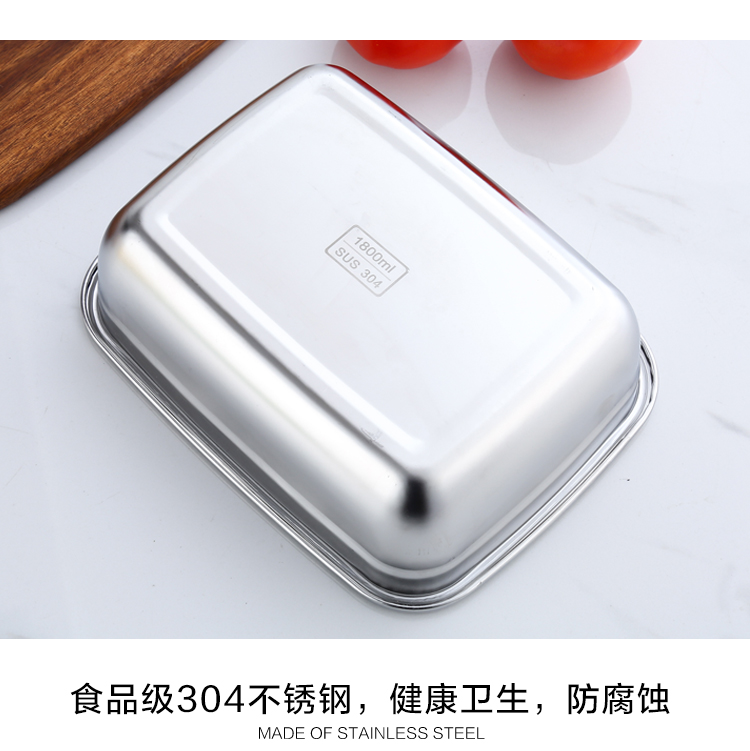 Hộp lưu trữ bằng thép không gỉ 304 hộp cơm ba vòng tròn ăn liền bát mì có nắp kín bát cơm hộp vuông - Hộp cơm điện sưởi ấm hộp cơm hâm nóng lock&lock