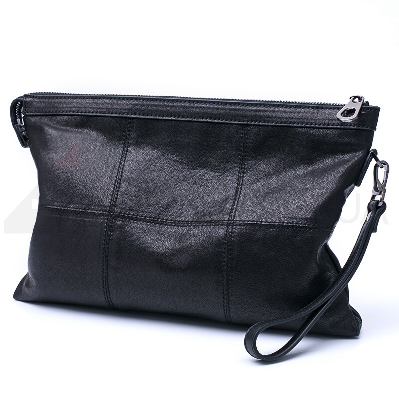 2022 New Men's Handbags Genuine Leather Soft Leather Large Capacity Business Upscale Light Lavish Hands With Bag Casual Envelope Wave