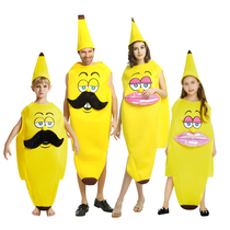 Halloween costume Banana costume Bar evil creative party Cartoon doll skin adult men and women funny Cos