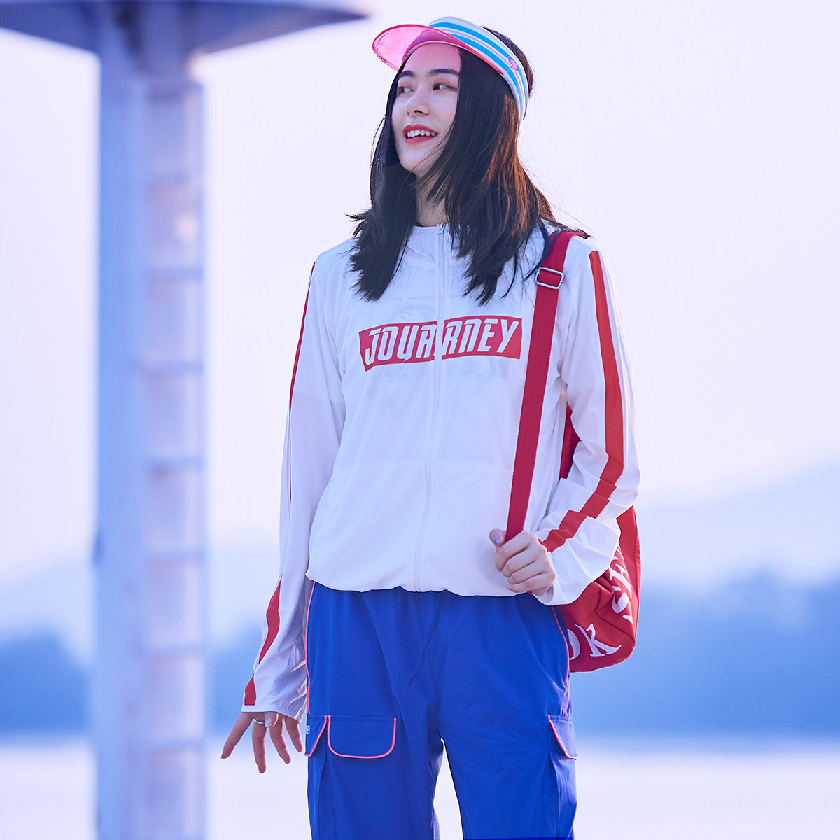 Beijing Forest Outdoor Spring/Summer New Product Single Guide Wet Speed Dry Breathable Thin Hooded Running Jacket Cardigan Jacket Women's