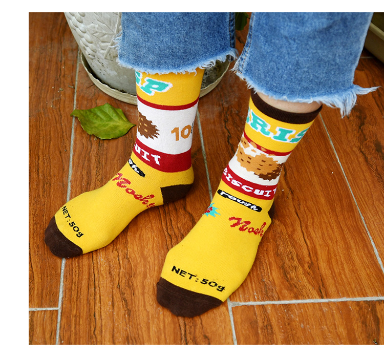 Bắc Kinh rừng ngoài trời mô hình sáng tạo du lịch ống vớ vớ vớ cotton thoáng khí vớ ẩm thể thao wicking nam và nữ - Vớ thể thao tất vans