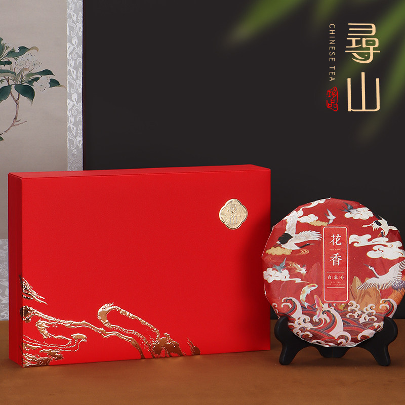 Pu'er tea packaging box empty gift box 357 gr Pu'er tea cake gift box Fuding white tea tea cake packaging box customization