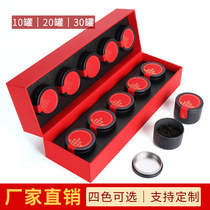 Ancient tree black tea leaf gift box empty box Dahongpao packaging box Custom small can black tea packaging box tea can gift box