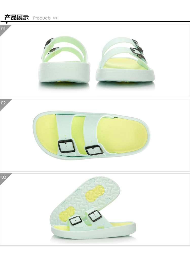 Li Ning dép nữ giày chính hãng mùa hè thoáng khí ngoài trời giày đi biển chống trượt dép thể thao trong nhà AGAN012 dép gucci chính hãng