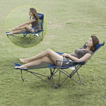 South fall outdoor folding sitting and lying two-use lunch break lounge chair beach barbecue camping chair convenient fishing chair escort bed
