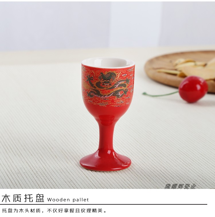 Trung Quốc gốm sứ rượu vang bộ rượu vang bình rượu vang trắng rượu vang ly rượu vang hầm rượu vang bánh mì nướng ly uống rượu nhỏ