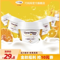  (Offline same style)Qiao Mom assorted pulp milk pudding 85g*6 cups Snack peach jelly large cup