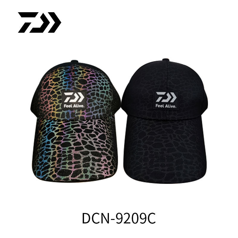 DAIWA up to 100 million watts Black Laser Fishing Cap DCN-9209C Semi-mesh Cap Stylish Breathable Sun Hat