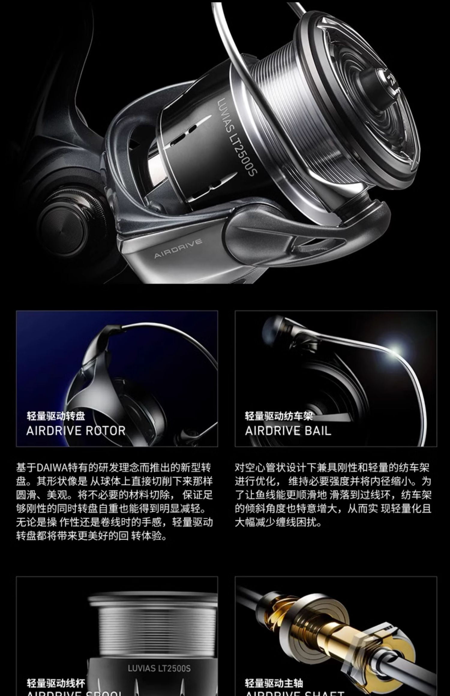新 2024 オリジナル海水スピニングリールダイワ LUVIAS LT 2000S