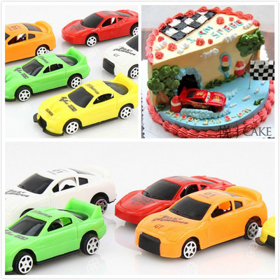 Cake Decoration Pendulum Pieces Baking Cars Total Mobilised Plastic Small Cars Small Racing Car Decorated Swing Accessories