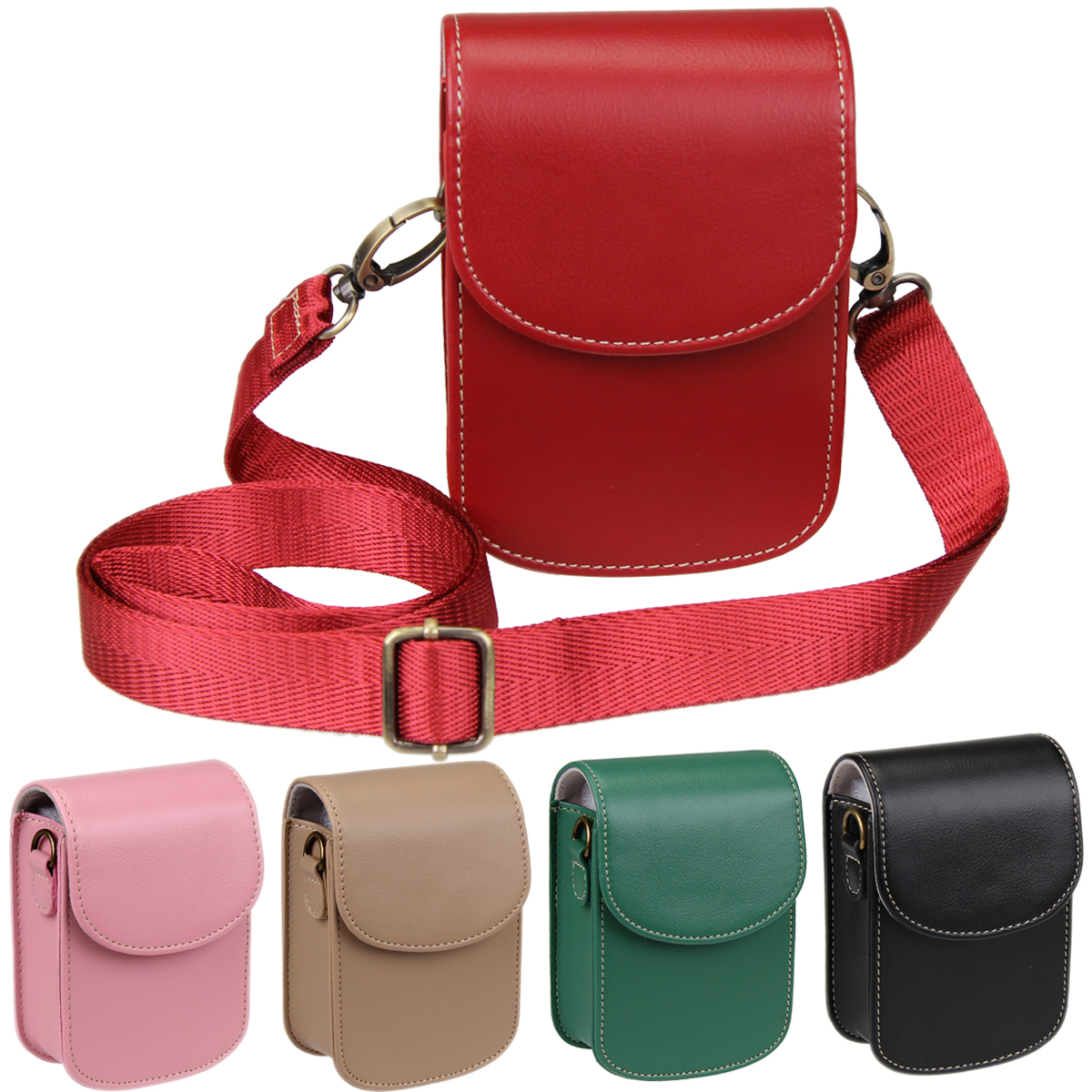 Suitable for Canon G7X2 3 protective leather case Sony black card RX100m7 ZV1 Ricoh GR3 camera bag messenger