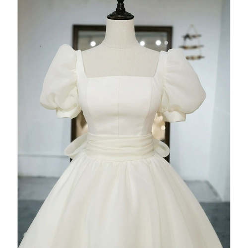 Ретро трехмерное свадебное платье для невесты, подходит для подростков, французский ретро стиль, большой размер, изысканный стиль, в корейском стиле