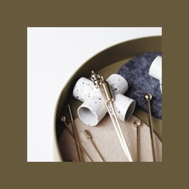 JFdesign ORCHID minimalist golden fruit fork ins Nordic creative stainless steel cocktail dessert fork