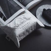 JFdesign Tyvek original minimalist DuPont paper tissue box ins Nordic living room bedside table drawing paper bag