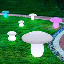 Outdoor Waterproof Landscape Brightening Decorative lamp Solar LED Courtyard Grass Terrace Lamp Remote Control Seven Colorful Luminous Mushroom Light