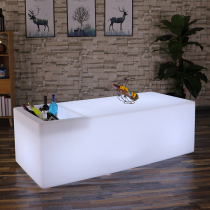 Modern simple light luxury net red KTV coffee table Luminous outdoor cafe clear bar bar rectangular bar table