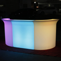 LED Luminous Bar Terrace Creative Combo Bar Furniture Outdoor Nightclub Reception bar Desk VIP Reception Desk