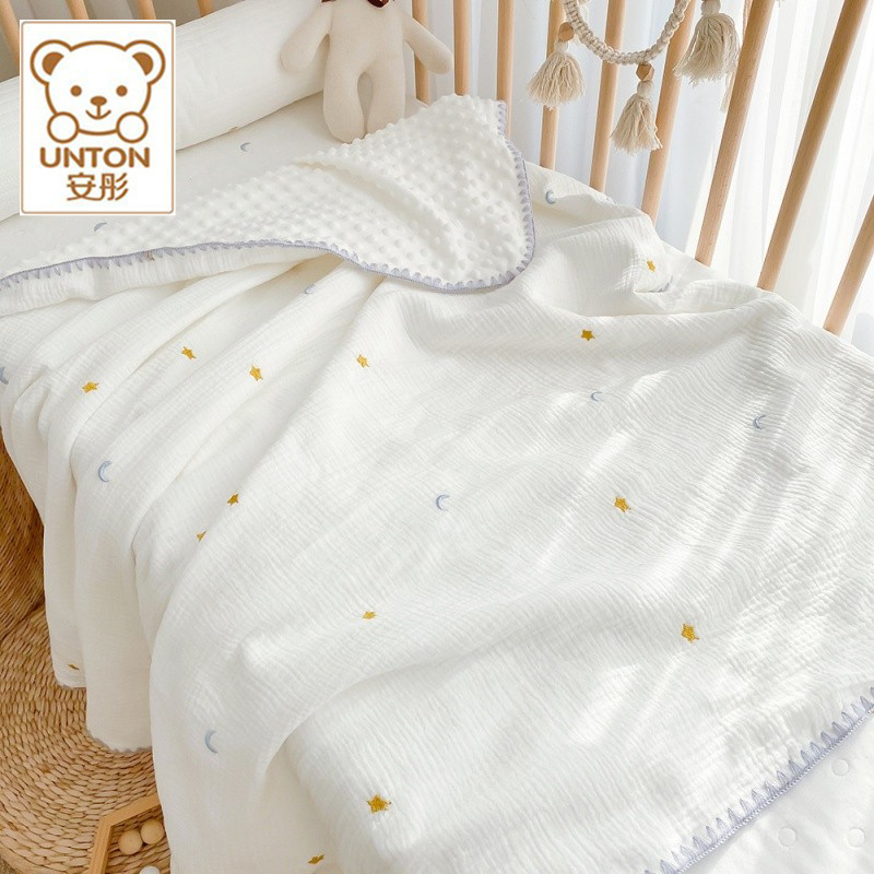 Baby gauze cover blanket Summer baby appeasement cart Bean Bean Blanket Thin kindergarten Children summer cool Air conditioning quilt-Taobao