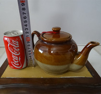Jianguo old teapot sauce yellow glaze large teapot old porcelain ornaments full-product physical photo bag has been opened according to the picture delivery