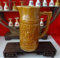 Old beer cup cold water cup large sauce sauce ceramic cup old vase old vase nostalgia piece movie props