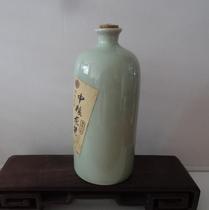 Bottle collection of elegant green porcelain art bottle Metro ceramic glass vase vase plug-in cabinet decoration physical photo