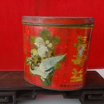 Old iron box biscuit box Sushi supplement box Nostalgia collection of movie props antique fittings photography