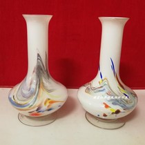 Old vase plugs a pair of cultural leather tire glass floating hand vase folk nostalgia fixture movie props