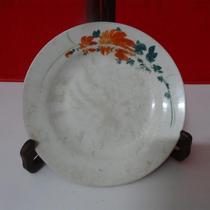 Founded Local State-owned Handdrawn Old Plate Glazed Flower Gallery Du Zhongyuan Patriotic Antique Porcelain Photo